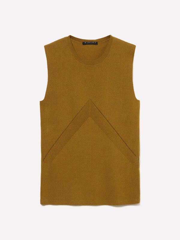 Top in maglia a costine - top da donna | Sisley