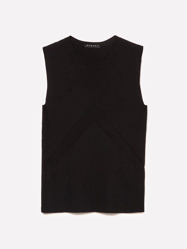 Top in maglia a costine - top da donna | Sisley