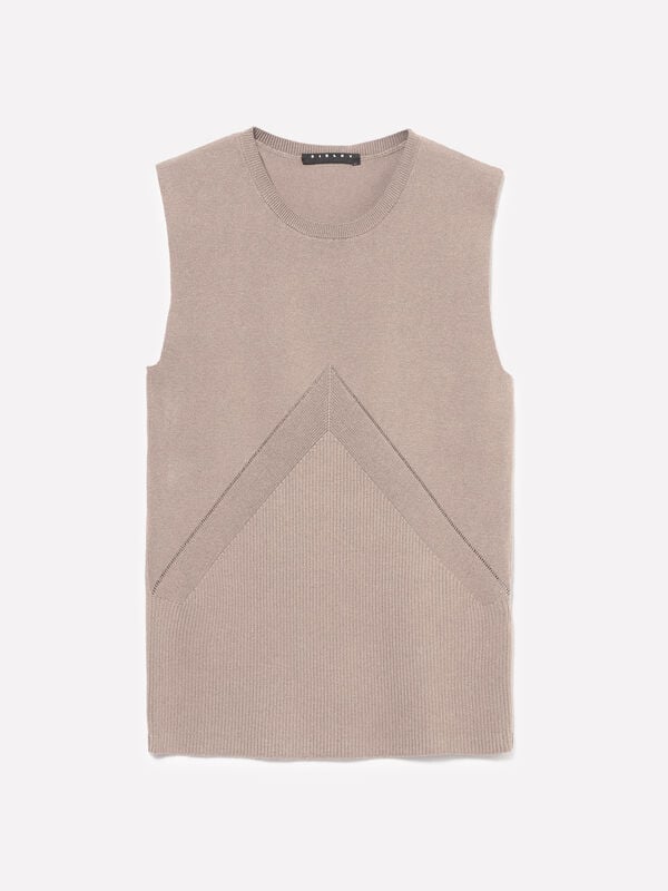 Top in maglia a costine - top da donna | Sisley