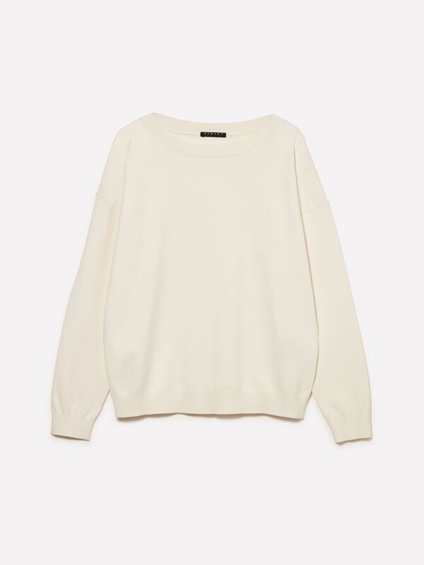 Maglia over fit - maglie scollo a barchetta da donna | Sisley