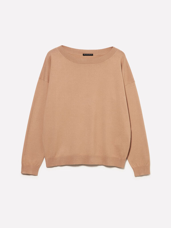 Maglia over fit - maglie scollo a barchetta da donna | Sisley
