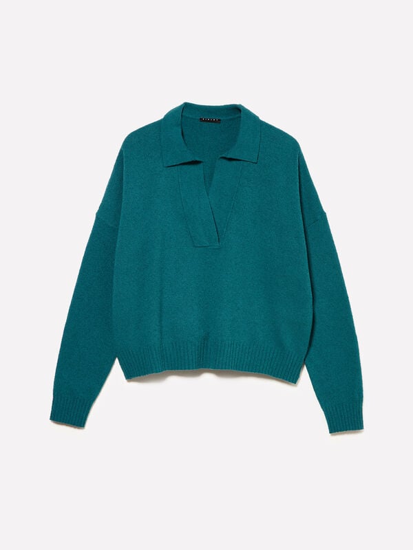 Polo in maglia - maglie scollo a v da donna | Sisley