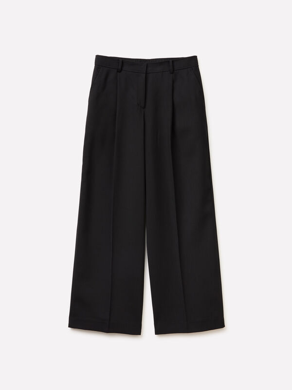 Pantaloni ampi neri - sisley k pantaloni palazzo | Sisley K