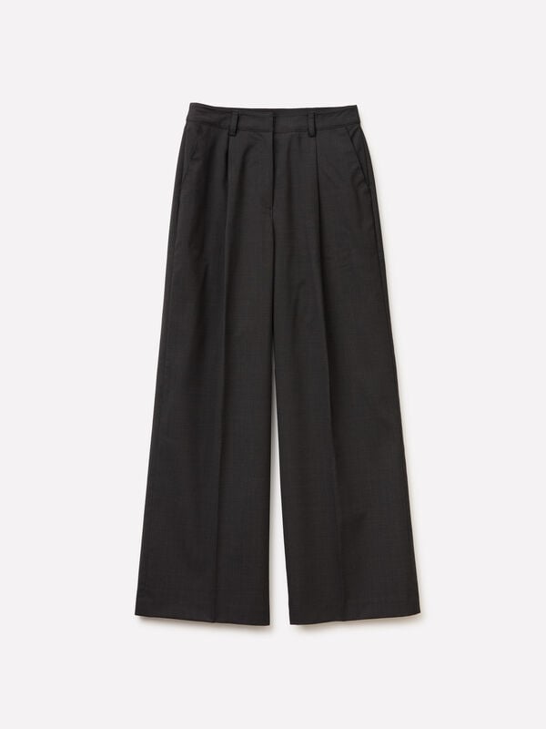 Pantaloni a vita alta - sisley k pantaloni palazzo | Sisley K