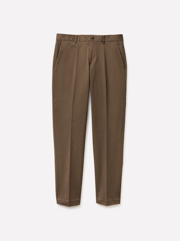 Chino tinta unita - pantaloni regular da uomo | Sisley