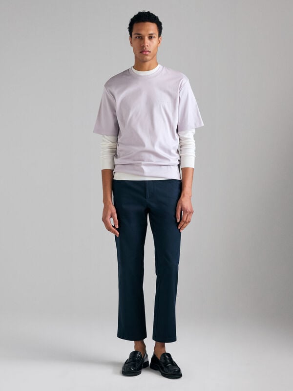 Pantaloni chino tinta unita - pantaloni regular da uomo | Sisley