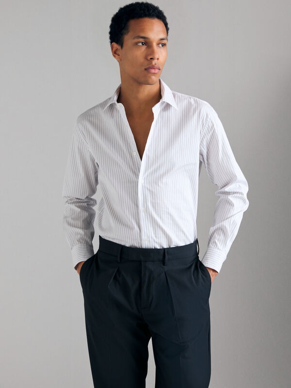 Camicia a righe - camicie regular da uomo | Sisley