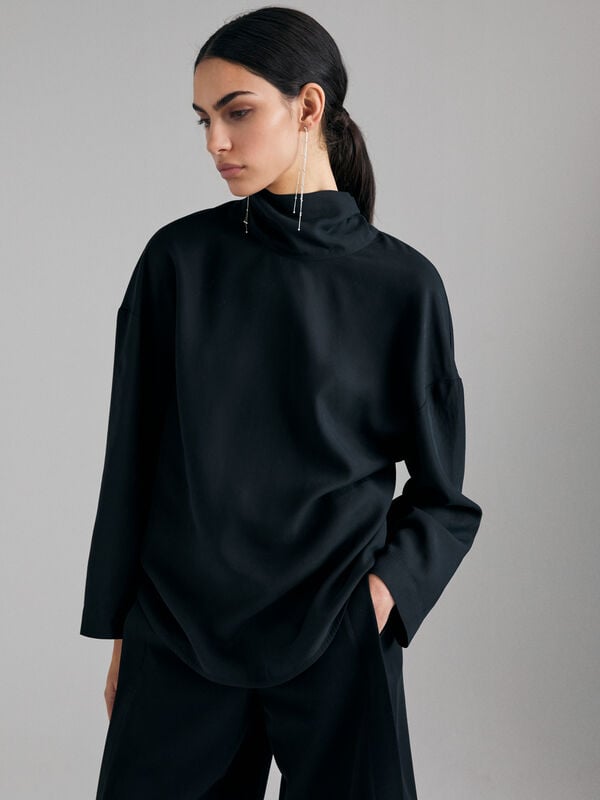Blusa con sciarpina - bluse da donna | Sisley