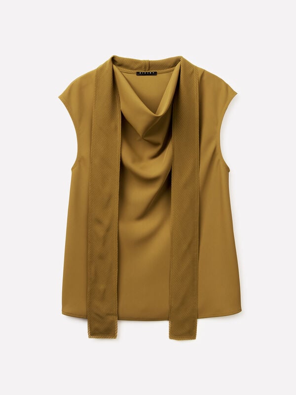 Top con sciarpina - bluse da donna | Sisley