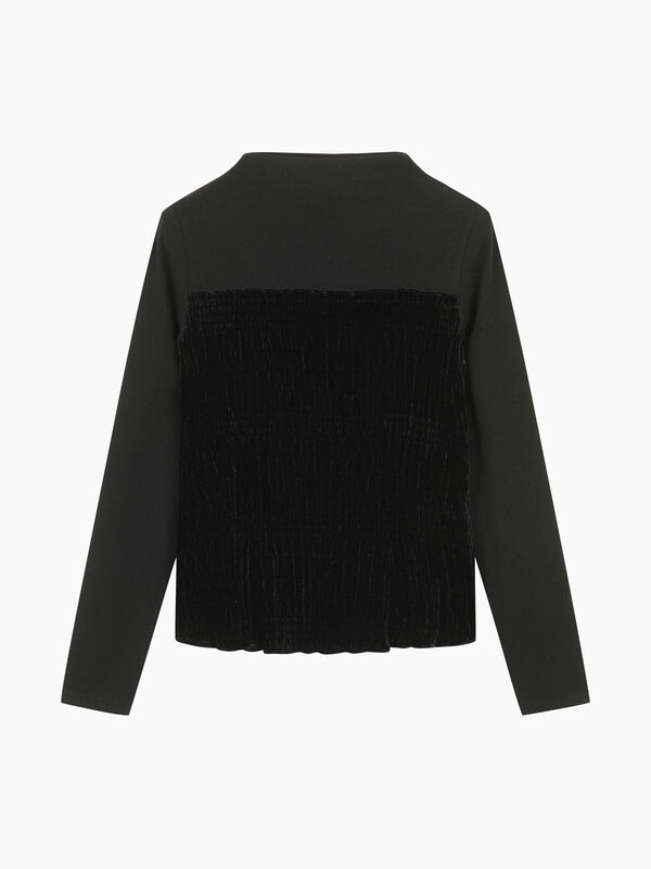 T-shirt in velluto - sisley k  t shirt manica lunga | Sisley K