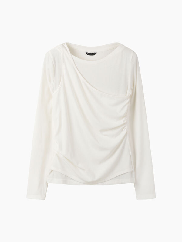 T-shirt sovrapposta - sisley k  t shirt manica lunga | Sisley K