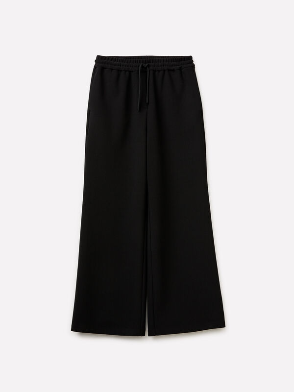 Pantaloni neri a zampa - sisley k pantaloni palazzo | Sisley K